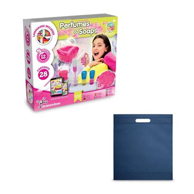 Juego educativo Perfumes y Jabones con bolsa de regalo Azul