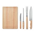 Kit Barbacoa Inox con Tabla Madera