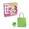 Kit educativo de perfumes y jabones con bolsa Verde Claro