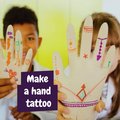 Kit educativo de tatuajes con bolsa kraft