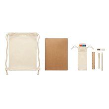 Kit Dibujo Infantil Madera y Cartón Beig