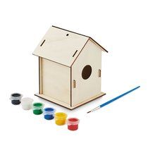 Kit DIY Montaje y Pintura Casita de Pájaros Madera