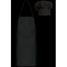 Kit infantil de gorro de cocinero y delantal Black