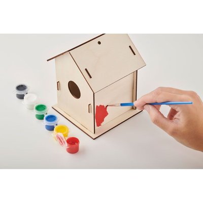 Kit DIY Montaje y Pintura Casita de Pájaros