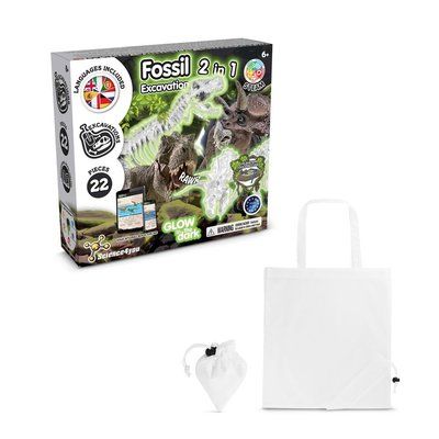 Kit educativo de excavación de fósiles Blanco