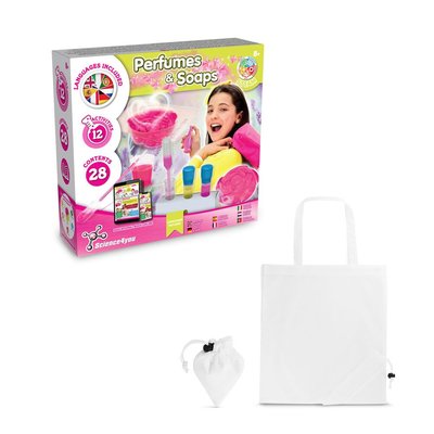 Kit educativo de perfumes y jabones con bolsa