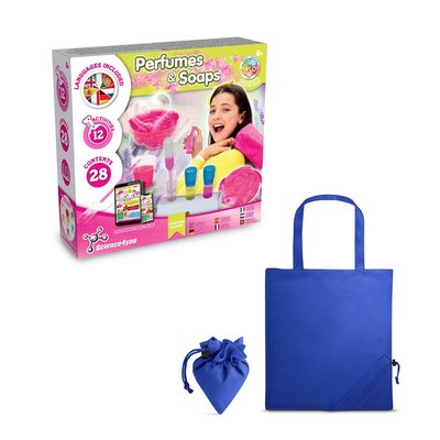 Kit educativo de perfumes y jabones con bolsa