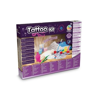 Kit educativo de tatuajes con bolsa kraft