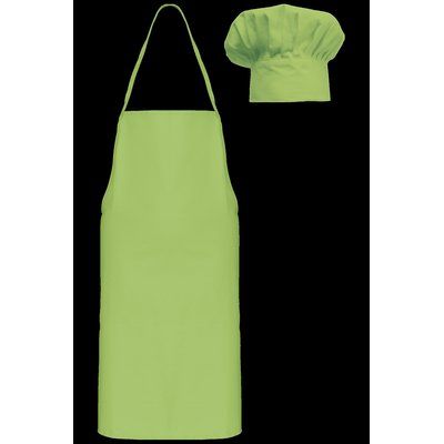 Kit infantil de gorro de cocinero y delantal Lime