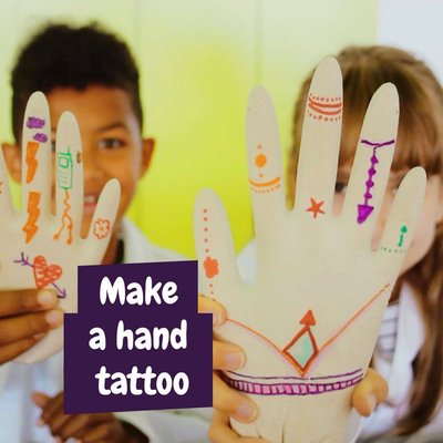 Kit juego educativo de tatuajes temporales