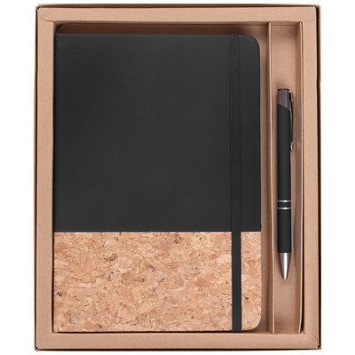 Kit de libreta y bolígrafo Negro