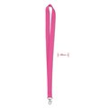 Lanyard 20 mm con Gancho Metálico Fucsia