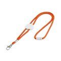 Lanyard Ajustable con Cierre Click Naranja