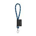 Lanyard corto en poliéster 303 - Azul