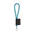 Lanyard corto en poliéster 304 - Azul claro