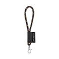 Lanyard corto en poliéster Negro