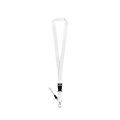 Lanyard de poliéster Blanco