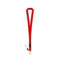 Lanyard de poliéster Rojo