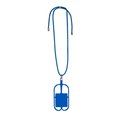 Lanyard portamóvil de silicona Azul