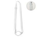 Lanyard portavasos silicona 6 cm ajustable Blanco