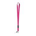 Lanyard Resistente Poliéster con Mosquetón Fucsia