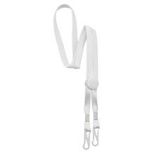 Lanyard Ajustable Doble Clip BL