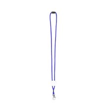 Lanyard ajustable en poliéster de colores Azul