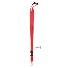 Lanyard Algodón 2cm ancho Rojo