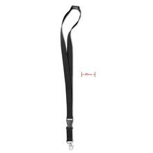 Lanyard con Cierre y Hebilla Desmontable Negro