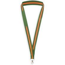 Lanyard España con Mosquetón Verde