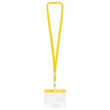 Lanyard Personalizado con Acreditación Amarillo