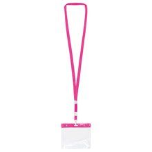 Lanyard Personalizado con Acreditación Fucsia