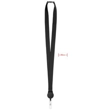 Lanyard Poliéster con Clip Negro