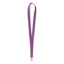 Lanyard de Poliéster con Mosquetón Morado