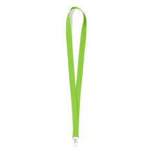 Lanyard de Poliéster con Mosquetón Verde Claro