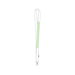 Lanyard Blanco Antibacteriano Poliéster | En la tira exterior | 250 x 15