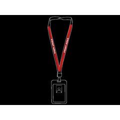 Lanyard Porta-Acreditación Doble Cara | Laterales | 300 x 7