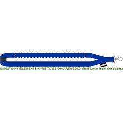 Lanyard RPET 20mm con Mosquetón | BACK STR ON WHITE