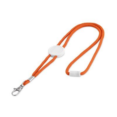 Lanyard Ajustable con Cierre Click Naranja