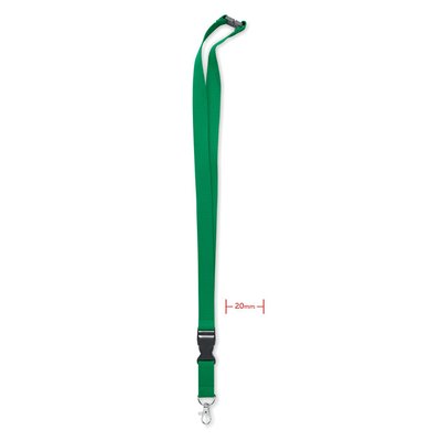 Lanyard Algodón 2cm ancho Verde