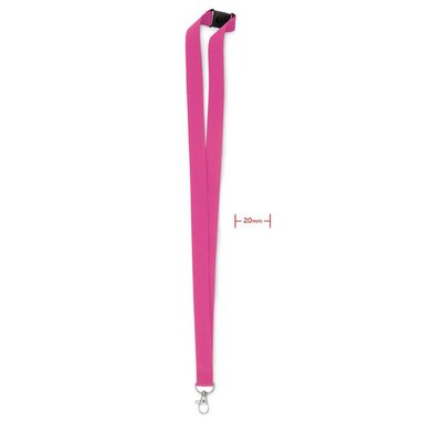 Lanyard con Cierre de Seguridad Fucsia