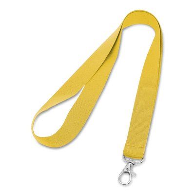 Lanyard de Poliéster 2cm Amarillo