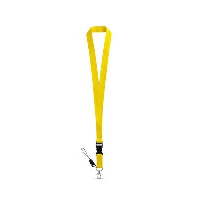 Lanyard de poliéster Amarillo