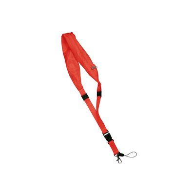 Lanyard Poliéster con Gorro Impermeable Rojo