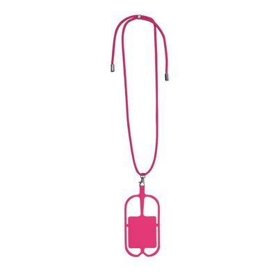 Lanyard portamóvil de silicona Fucsi