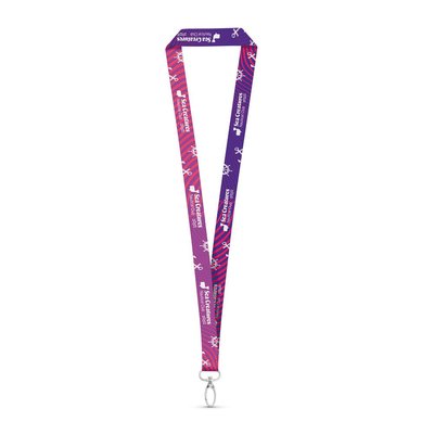 Lanyard sublimación poliéster con mosquetón