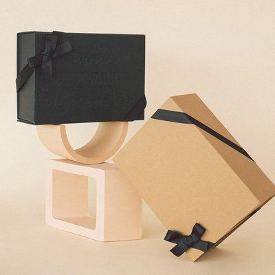 Lazo decorativo negro para cajas