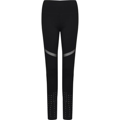 Leggings con paneles de malla Black L