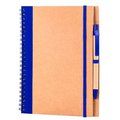 Libreta A5 Reciclada con Bolígrafo Azul