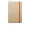 Libreta ecológica de material reciclado 14 x 9 cm Naranja